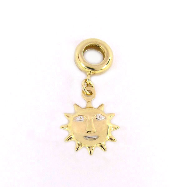 Z50-478 Zlatý přívěsek Sluníčko na náramek
